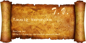 Tausig Veronika névjegykártya